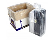 28" x 38" x 42" (400gge) Clear Gusseted Poly Bags x 100